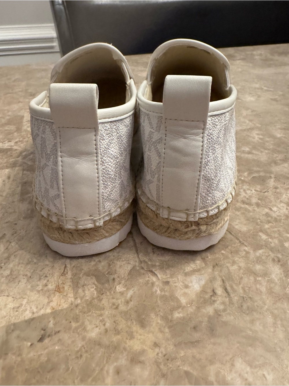 Michael Kors White Monogram Slip-Ons Size 9.5 - Picture 8 of 8
